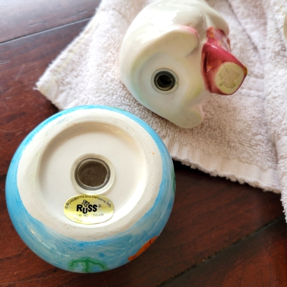 Vtg NEW Cat Salt & Pepper Shakers Cat Fish Salt & Pepper Shakers - Picture 13 of 15